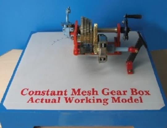 CONSTANT MESH GEAR BOX ACTUAL CUT SECTION
