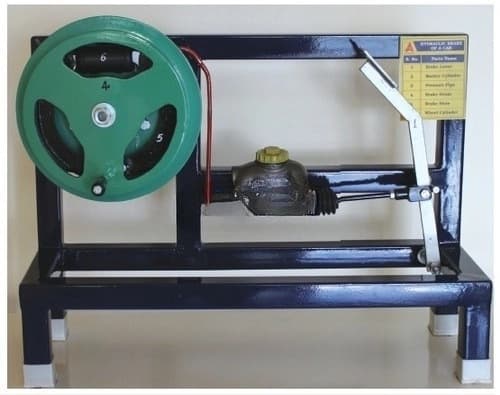 HYDRAULIC DRUM BRAKE ACTUAL WORKING SINGLE DRUM