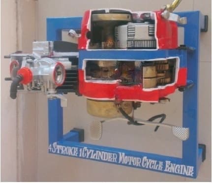 4 STROKE 1 CYLINDER PETROL ENGINE MANUAL DRIVEN