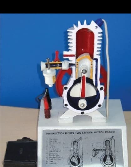 2 STROKE PETROL ENGINE SECTIONAL WORKING MODEL