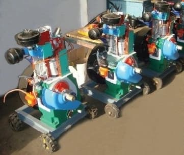 4 STROKE 1 CYLINDER DIESEL ENGINE MANUAL DRIVEN