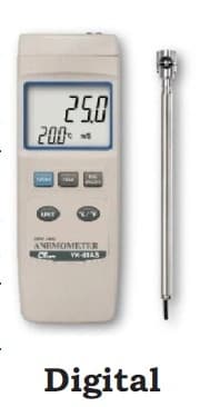 Probe Type Anemometer Digital